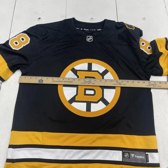 Boston Bruins Hockey Jersey Mens Large Black NHL Hockey Fanatics Pastrnak 88 - Picture 8 of 9